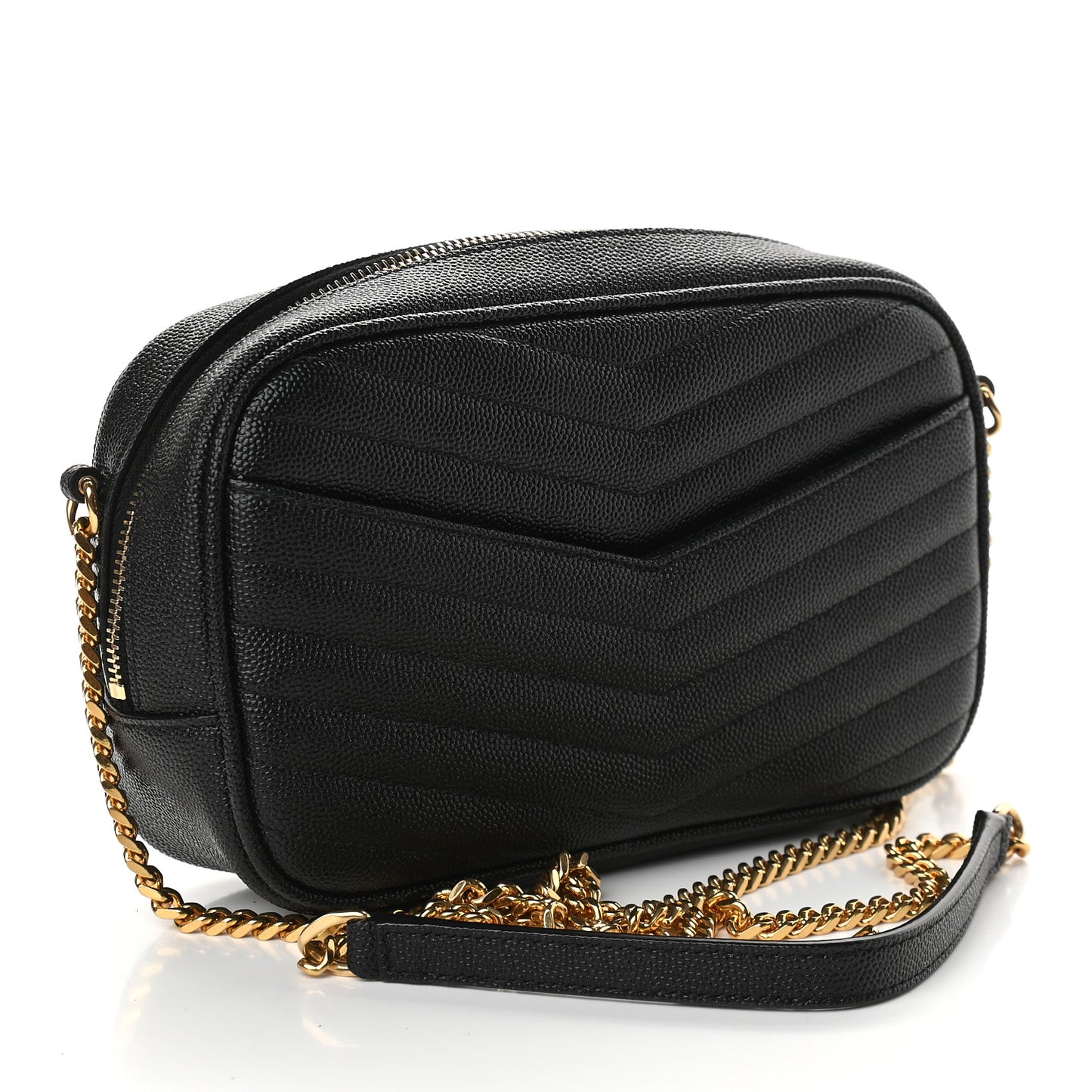 Grain De Poudre Matelasse Monogram Mini Lou Camera Bag Black