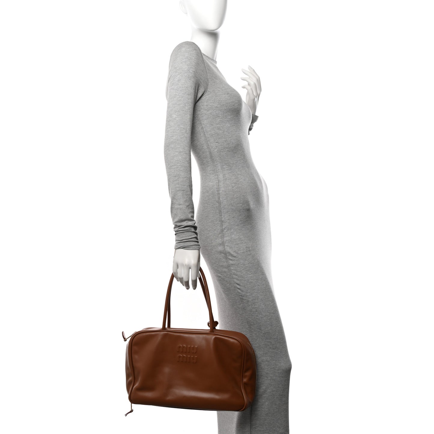 Soft Calf Softy Beau Top Handle Bag Cognac