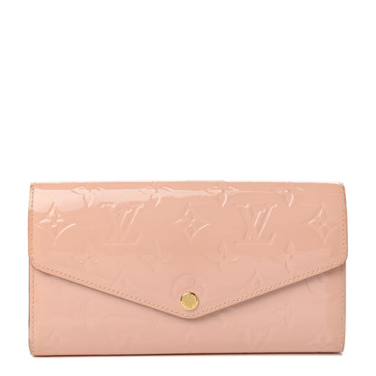 Louis Vuitton Vernis Sarah Wallet NM Rose Ballerine 1 of 8