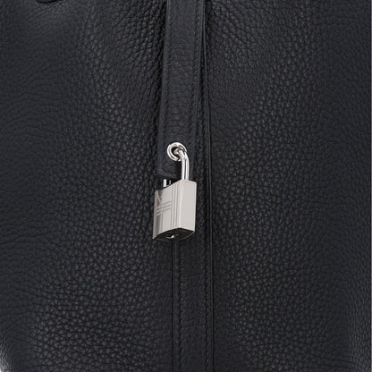 Hermes Taurillon Clemence Picotin Lock 18 PM Black 8 of 10