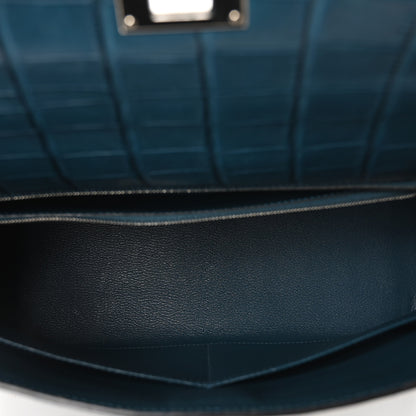 Hermes Matte Alligator Kelly Retourne 32 Colvert 5 of 9
