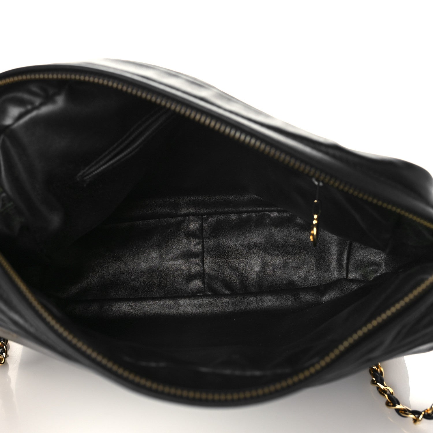 Chanel Lambskin Quilted CC Tassel Camera Case Black 5 of 10