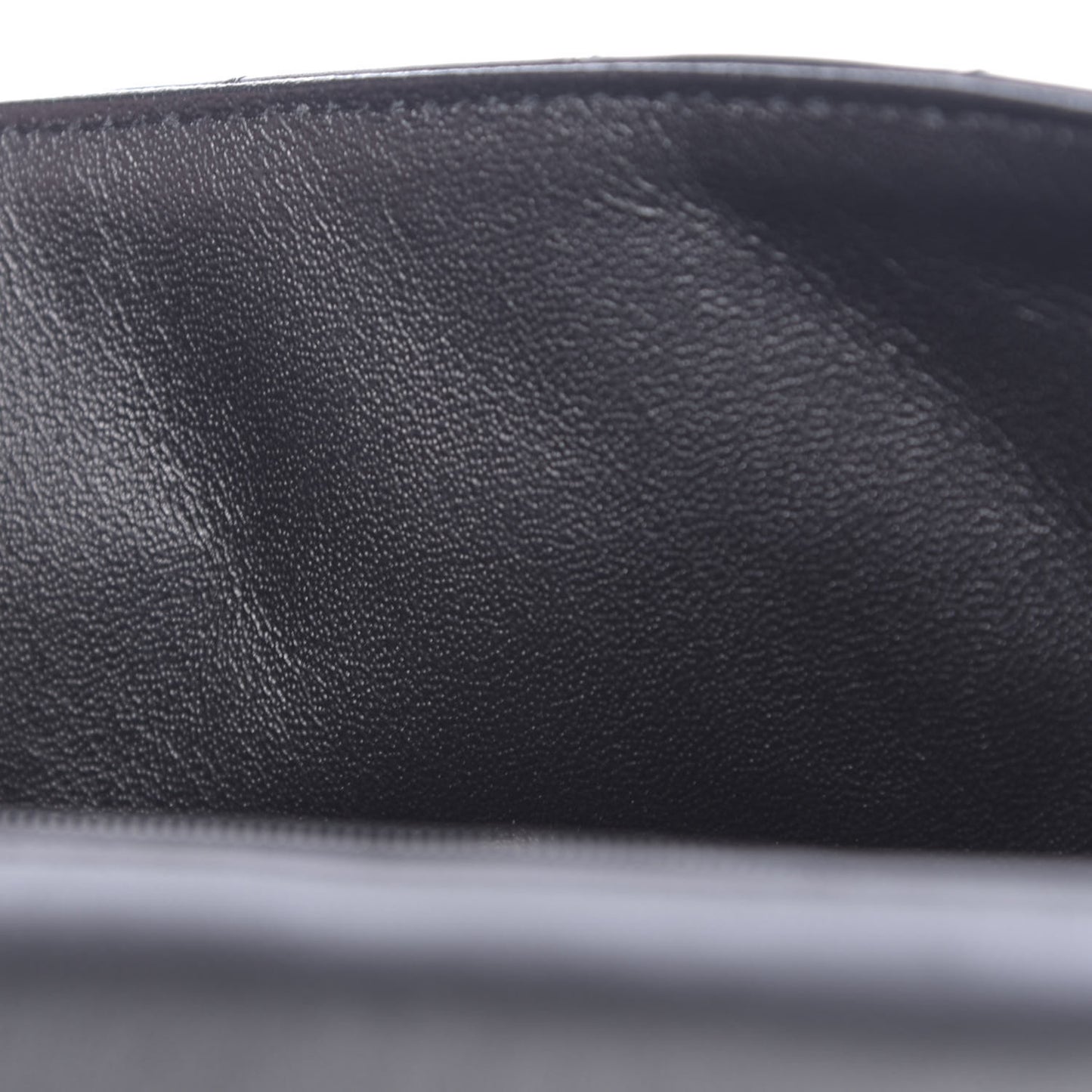 Lambskin Quilted Mini Rectangular Flap Black