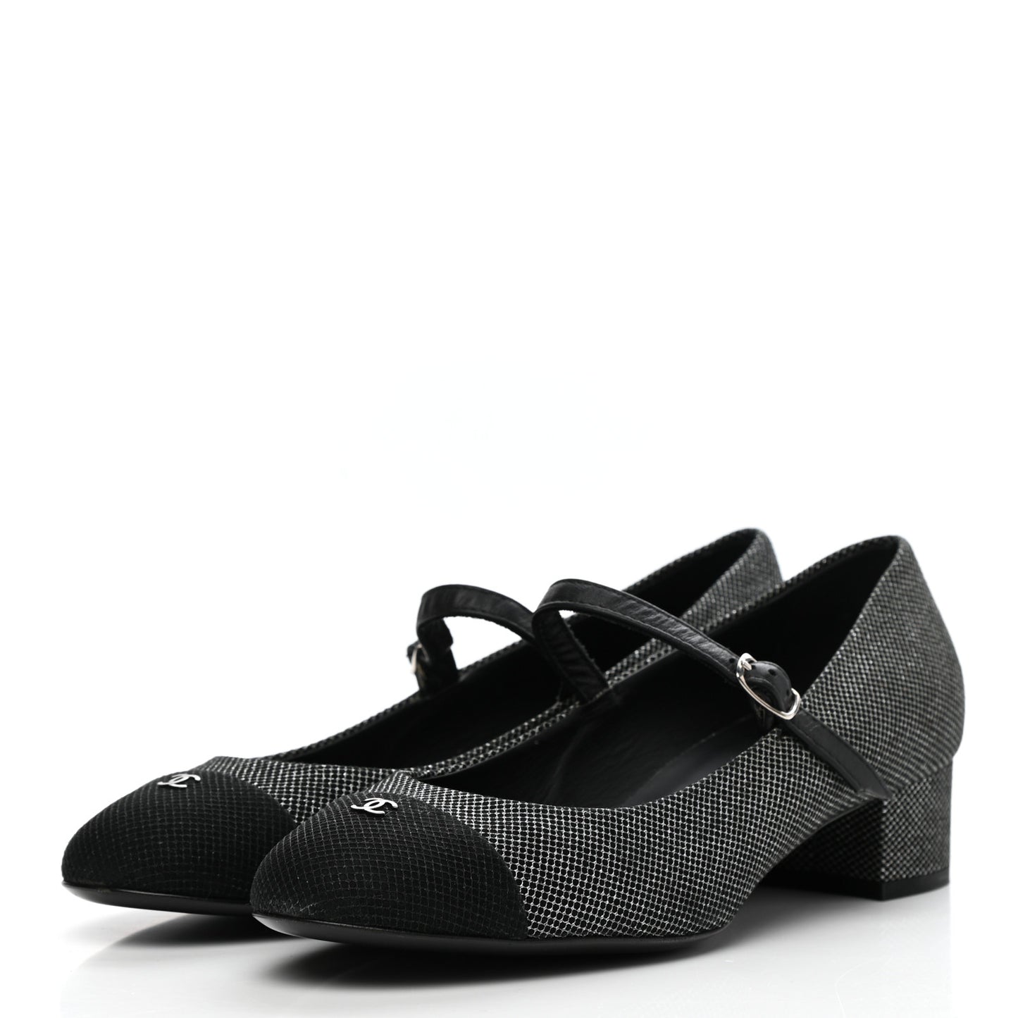 Grosgrain Cap Toe CC Pumps 40 Black