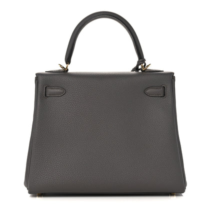 Hermes Togo Kelly Retourne 25 Etain 4 of 34