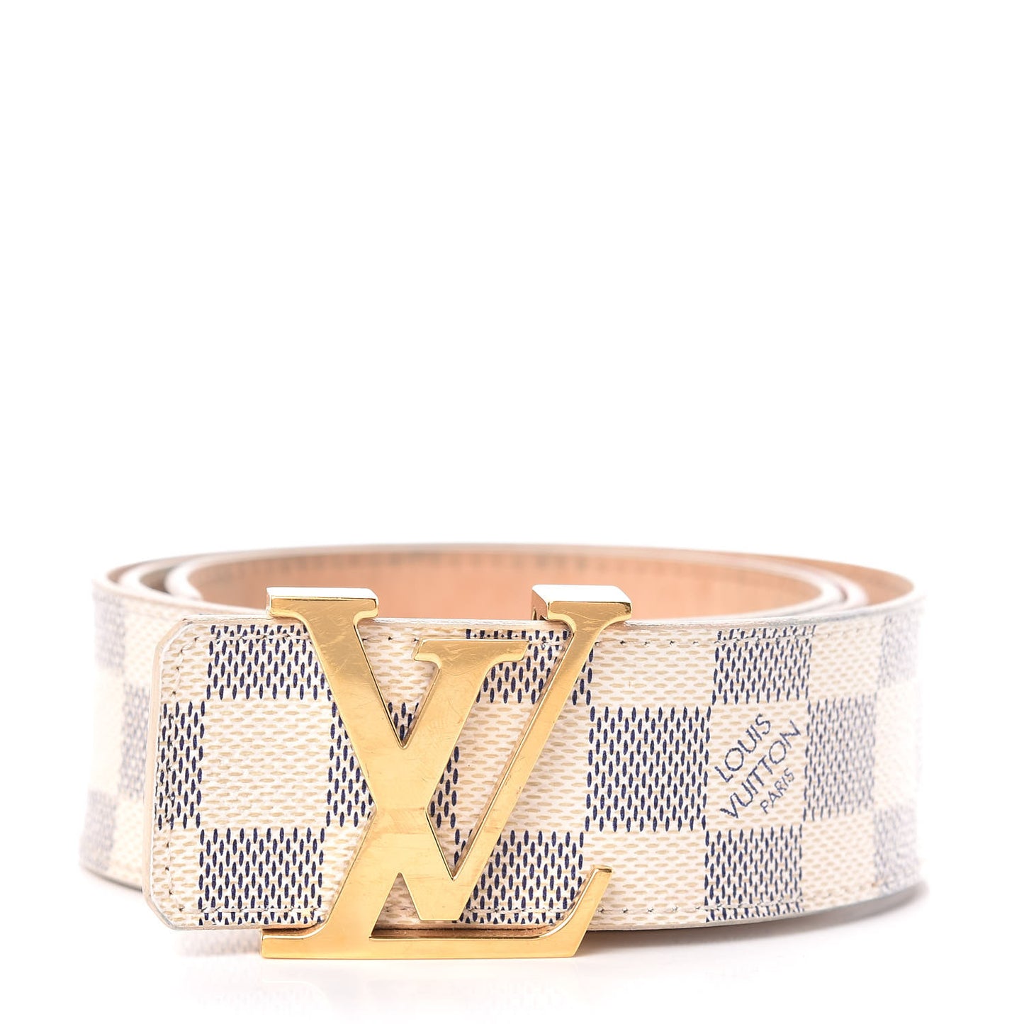 Damier Azur LV Initiales Belt 85 34