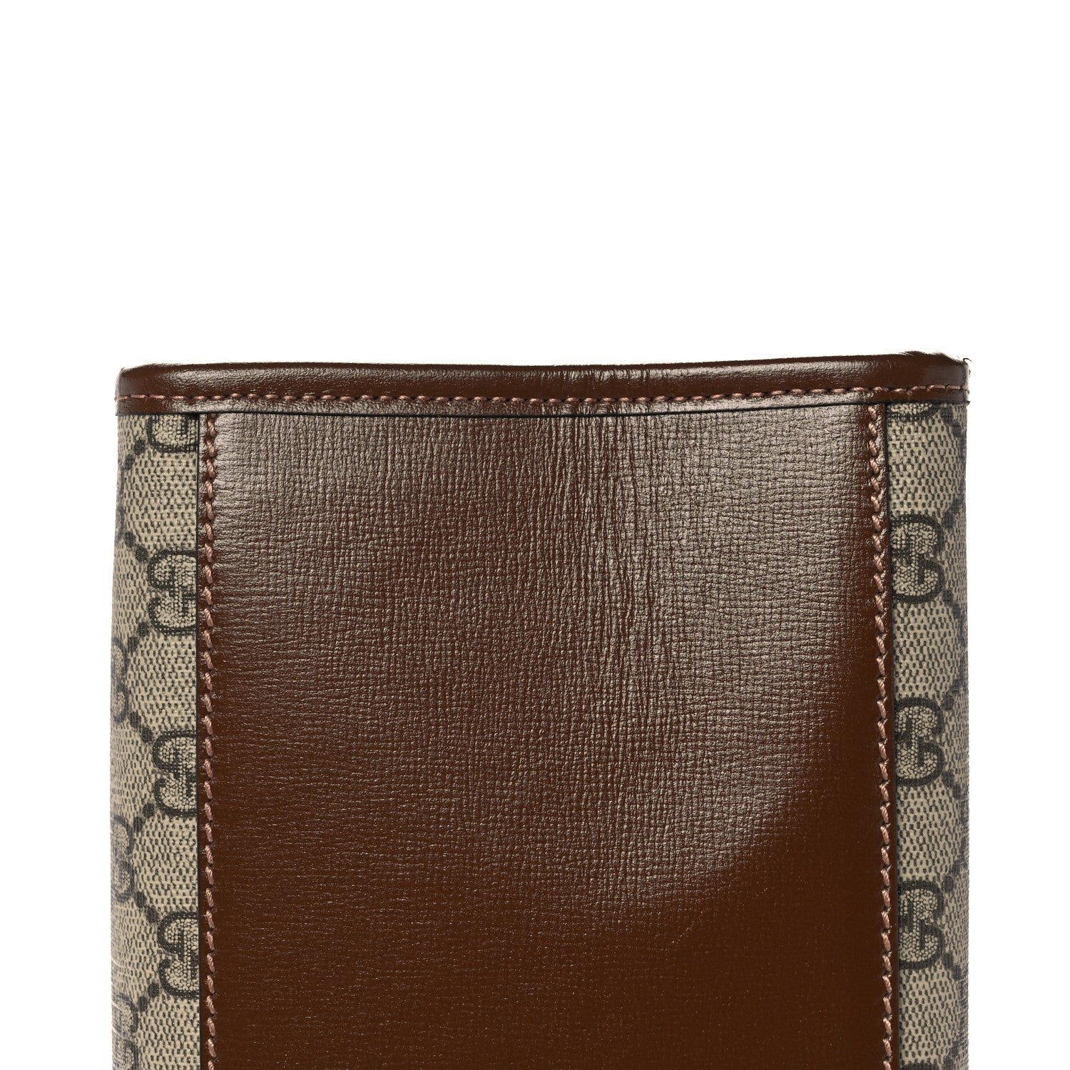 Gucci GG Supreme Monogram Azalea Calfskin Medium Retro Interlocking G Tote Bag Beige Ebony Brown Sugar 14 of 14