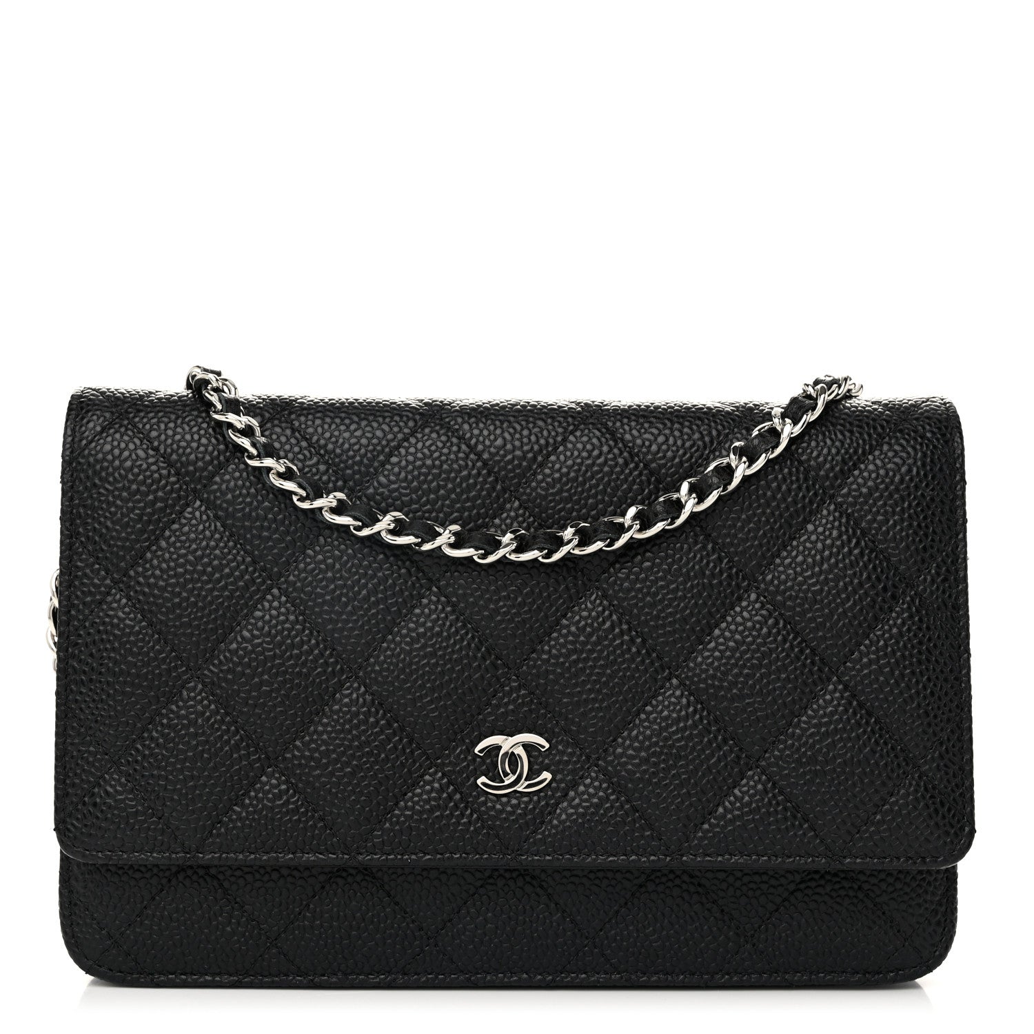 Chanel Caviar Quilted Wallet on Chain WOC Black 1 of 12