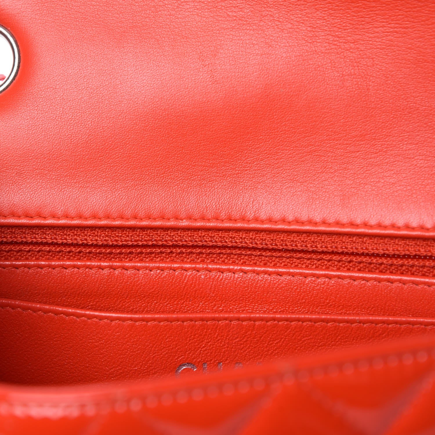 Chanel Patent Calfskin Quilted Mini Rectangular Flap Red 8 of 10