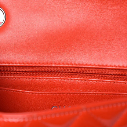 Chanel Patent Calfskin Quilted Mini Rectangular Flap Red 8 of 10