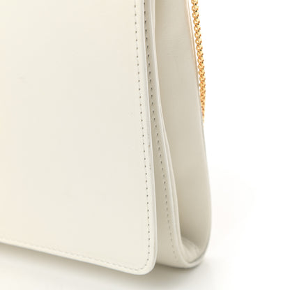 Versace Calfskin Palazzo Chain Evening Bag White 11 of 12