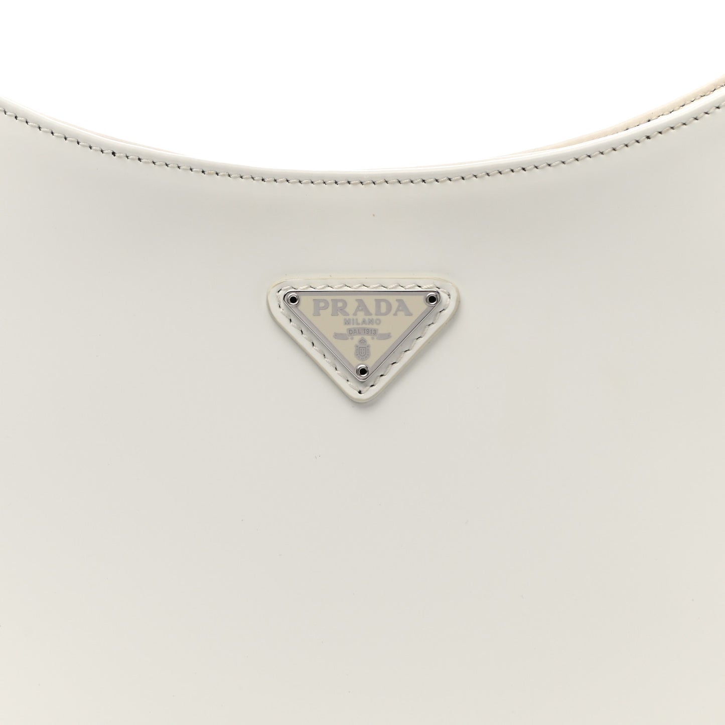 Spazzolato Cleo Shoulder Bag White