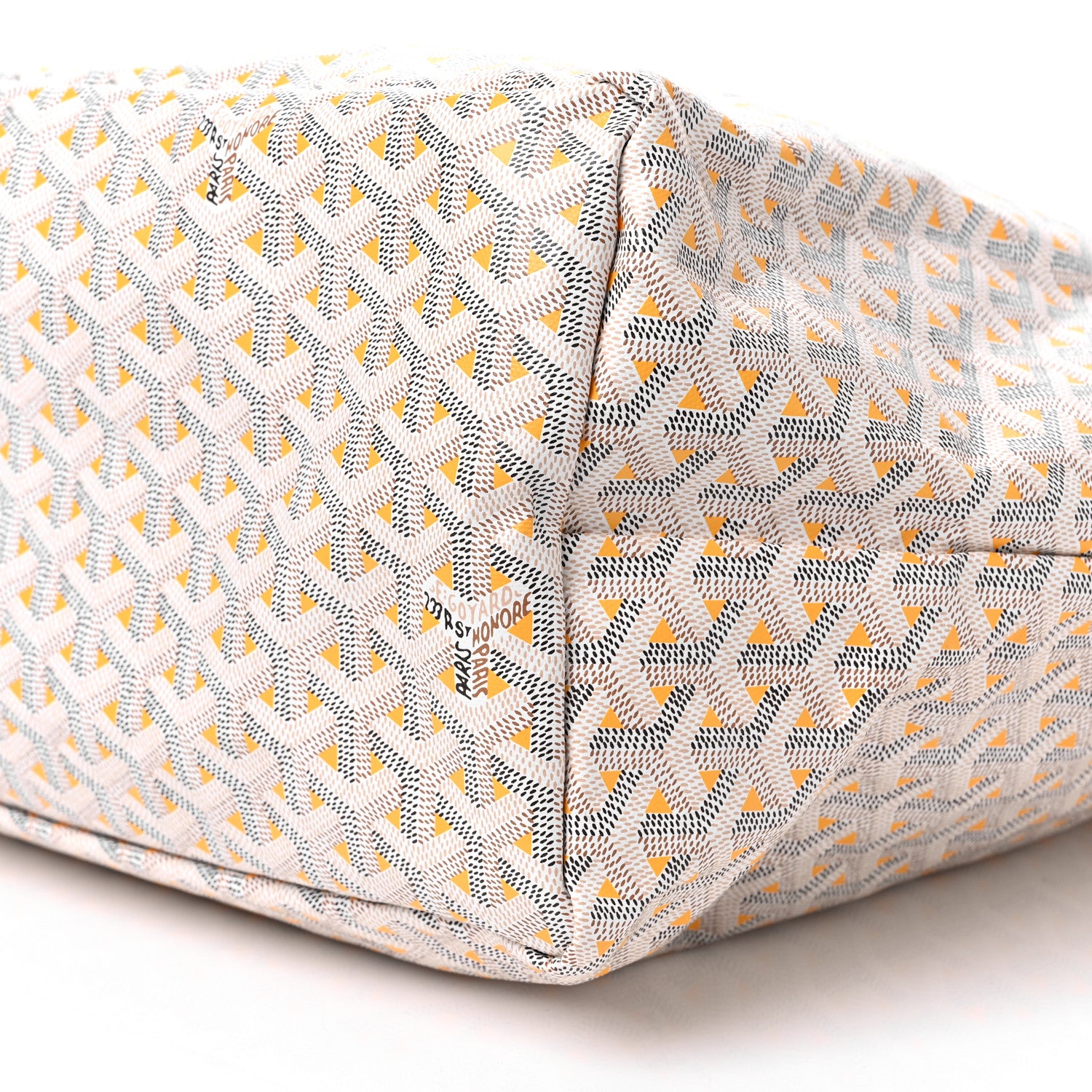Goyard Goyardine Saint Louis Claire Voie GM White Yellow 11 of 11