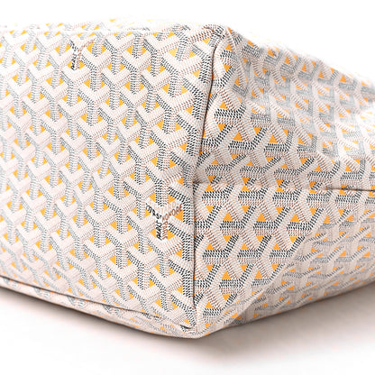 Goyard Goyardine Saint Louis Claire Voie GM White Yellow 11 of 11
