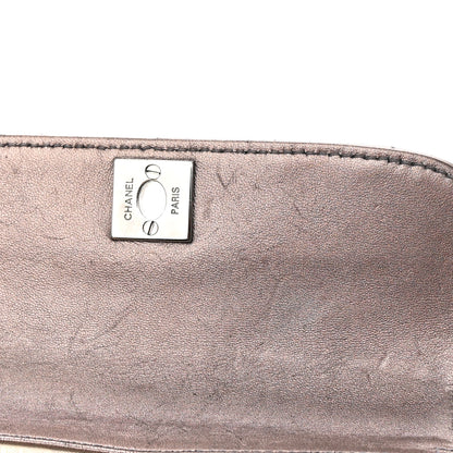 Chanel Metallic Lambskin Quilted Chocolate Bar 3 Chain Flap Bronze 12 of 16
