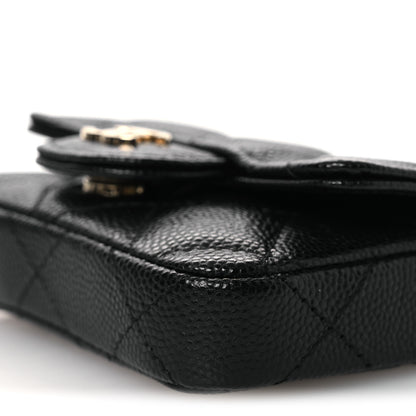 Chanel Caviar Quilted Mini Chain Belt Bag Black 11 of 14