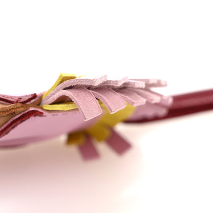 Hermes Milo Lambskin Geegee Savannah Bag Charm Mauve Sylvestre Chai Rouge Grenat Lime 4 of 5