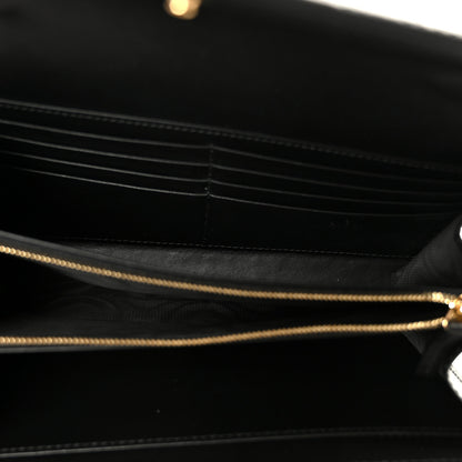 Gucci Calfskin GG Debossed Chain Wallet Black 5 of 10