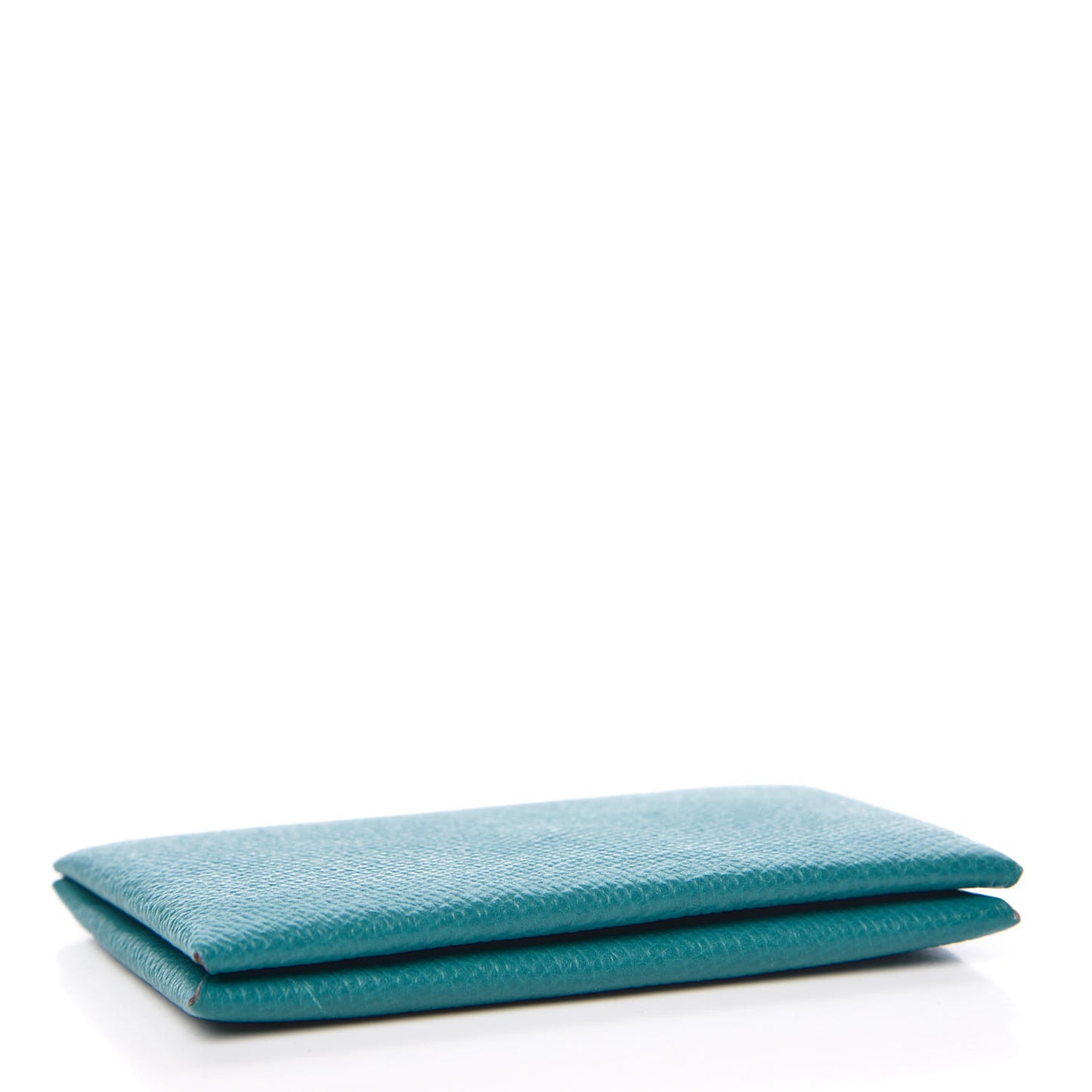 Epsom Calvi Card Case Bleu Paon
