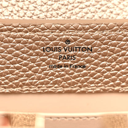 Louis Vuitton Metallic Taurillon Embellished Flower Crown Mini Capucines Gold 6 of 9