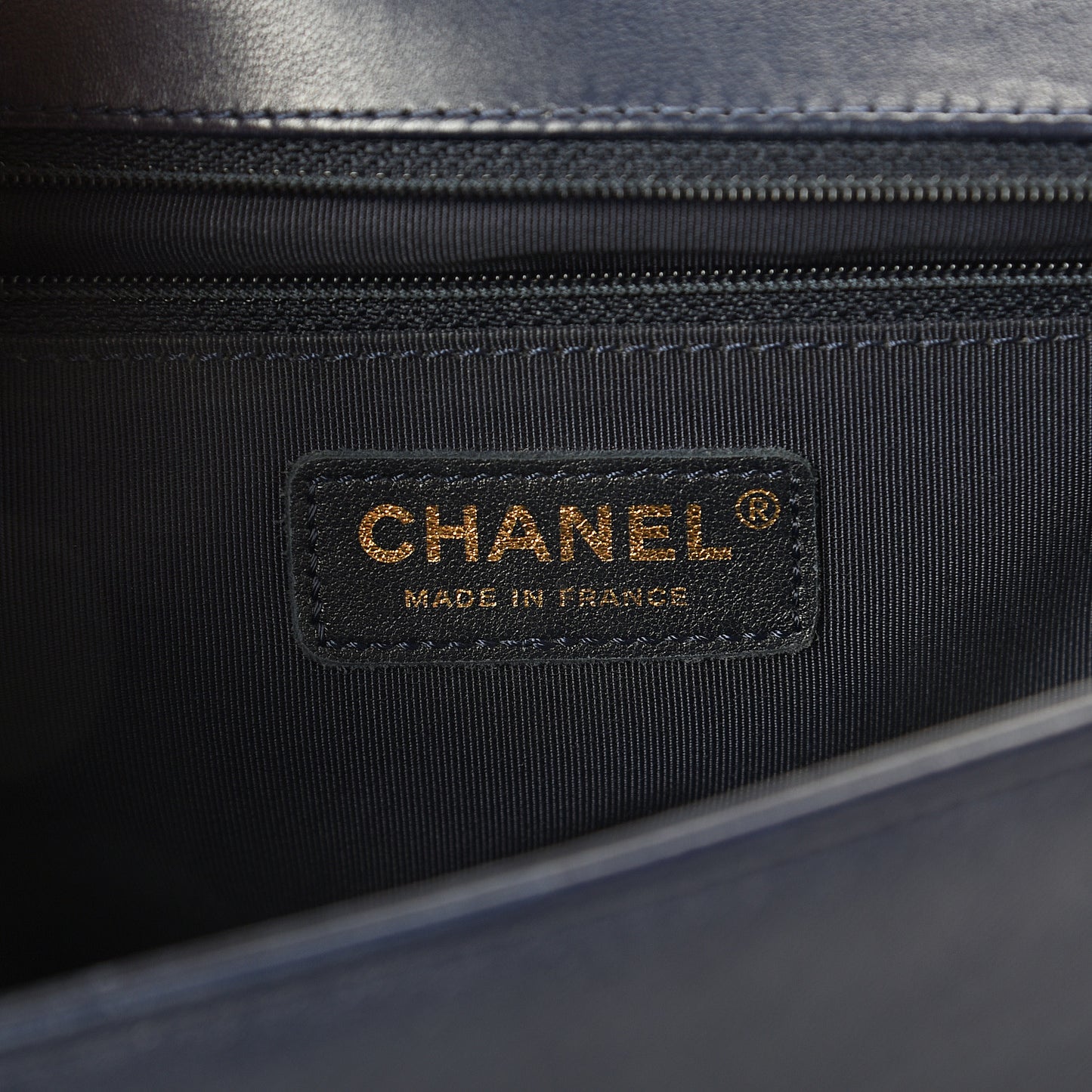 Lambskin Quilted New Medium Boy Flap Navy Blue