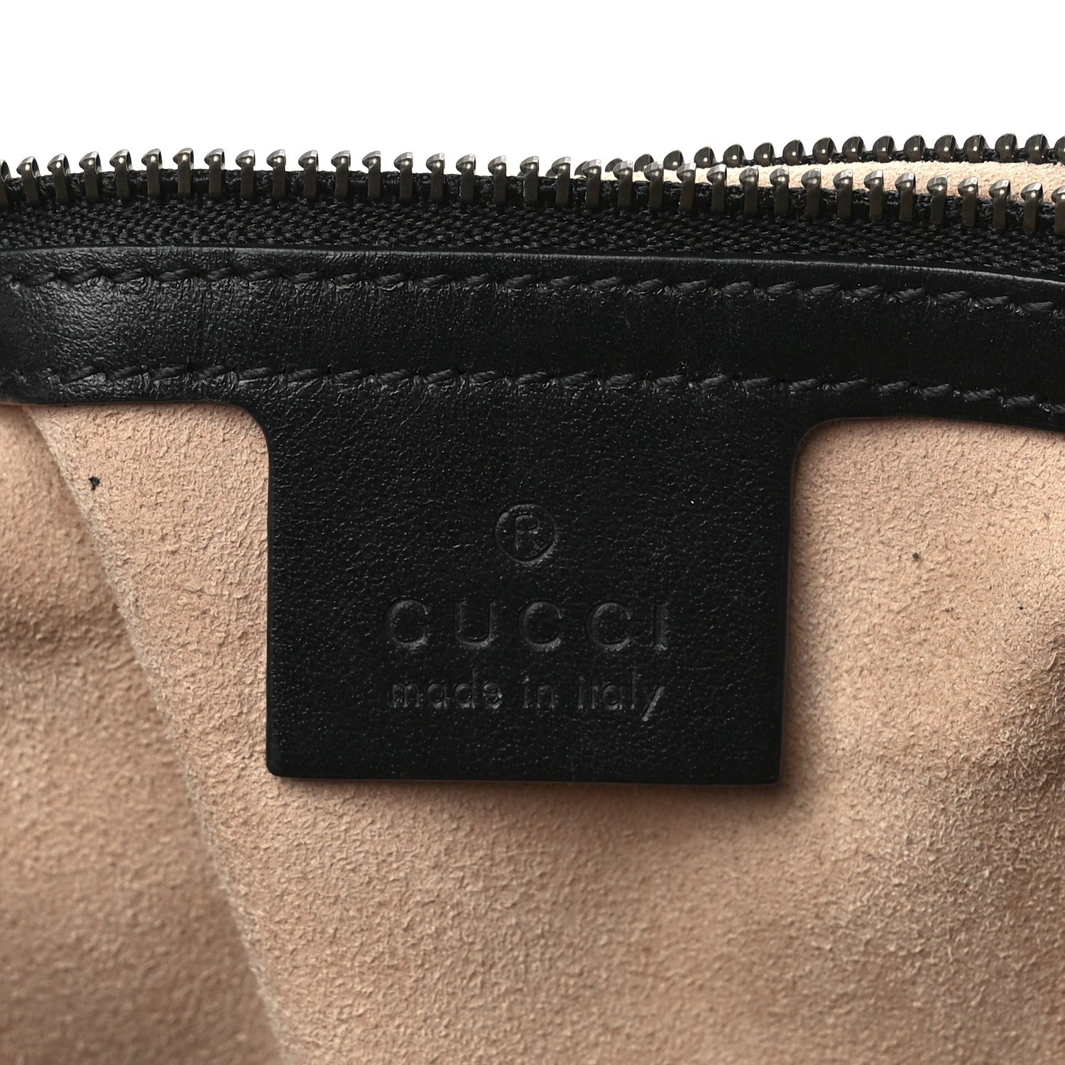 Gucci Calfskin Matelasse Medium GG Marmont Shoulder Bag Black 6 of 13