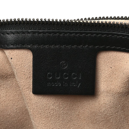 Gucci Calfskin Matelasse Medium GG Marmont Shoulder Bag Black 6 of 13