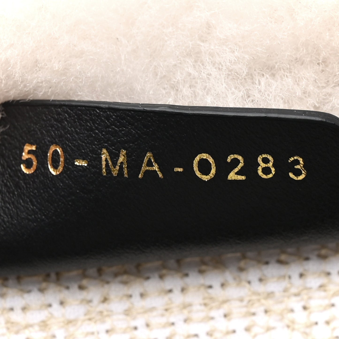 Shearling Cannage Small Book Tote Ecru Blue