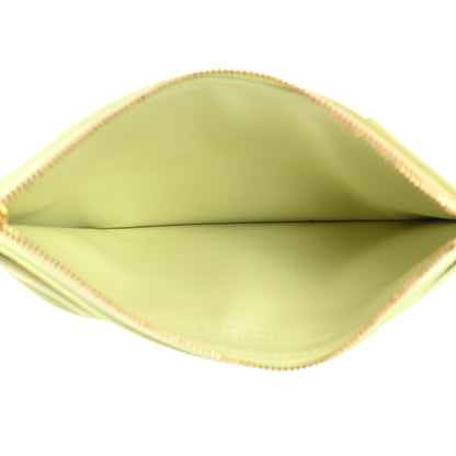 Bottega Veneta Lambskin Maxi Intrecciato Bill Pouch Lemon Washed 5 of 9