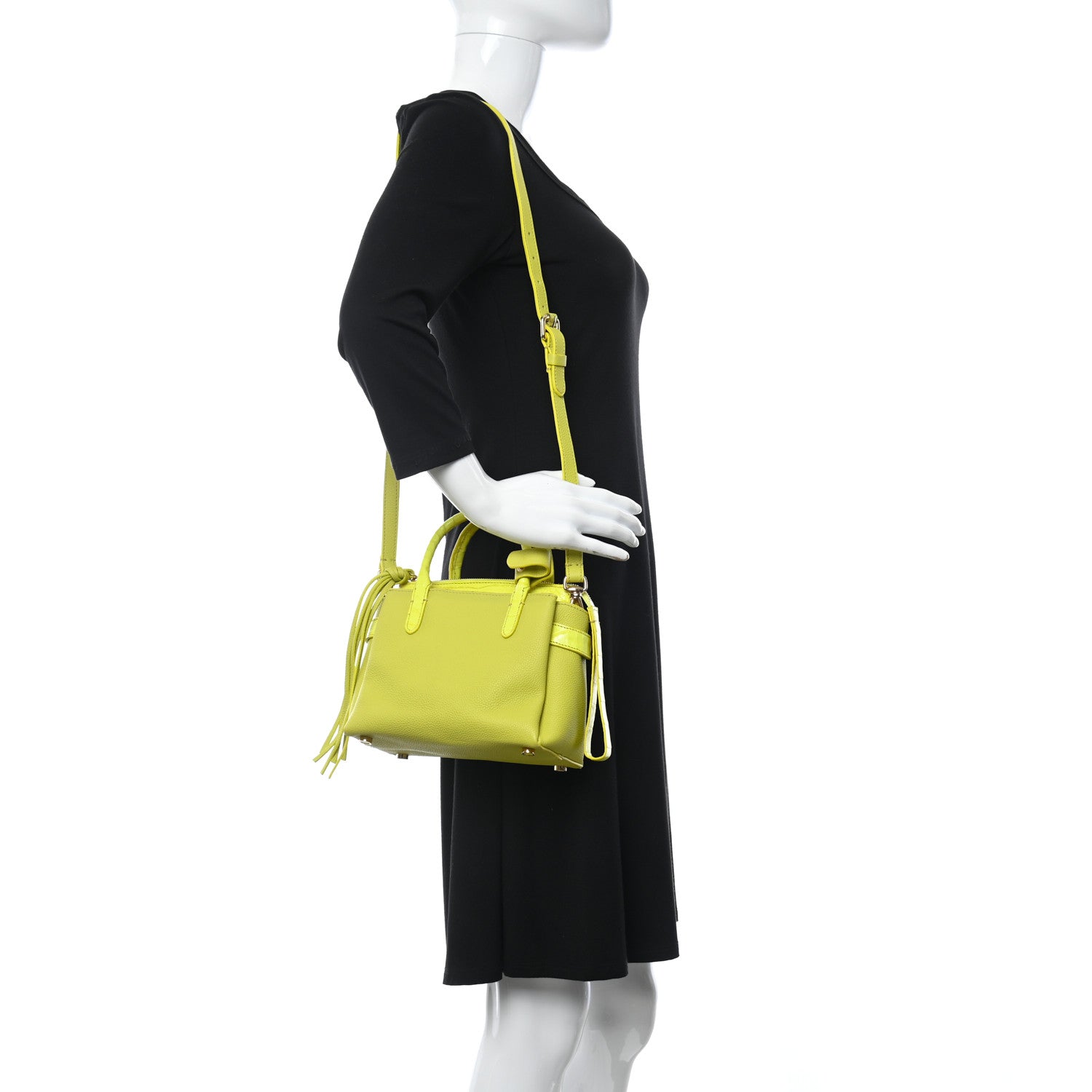 Nancy Gonzalez Calfskin Crocodile Mini Cristie Satchel Lime 869917