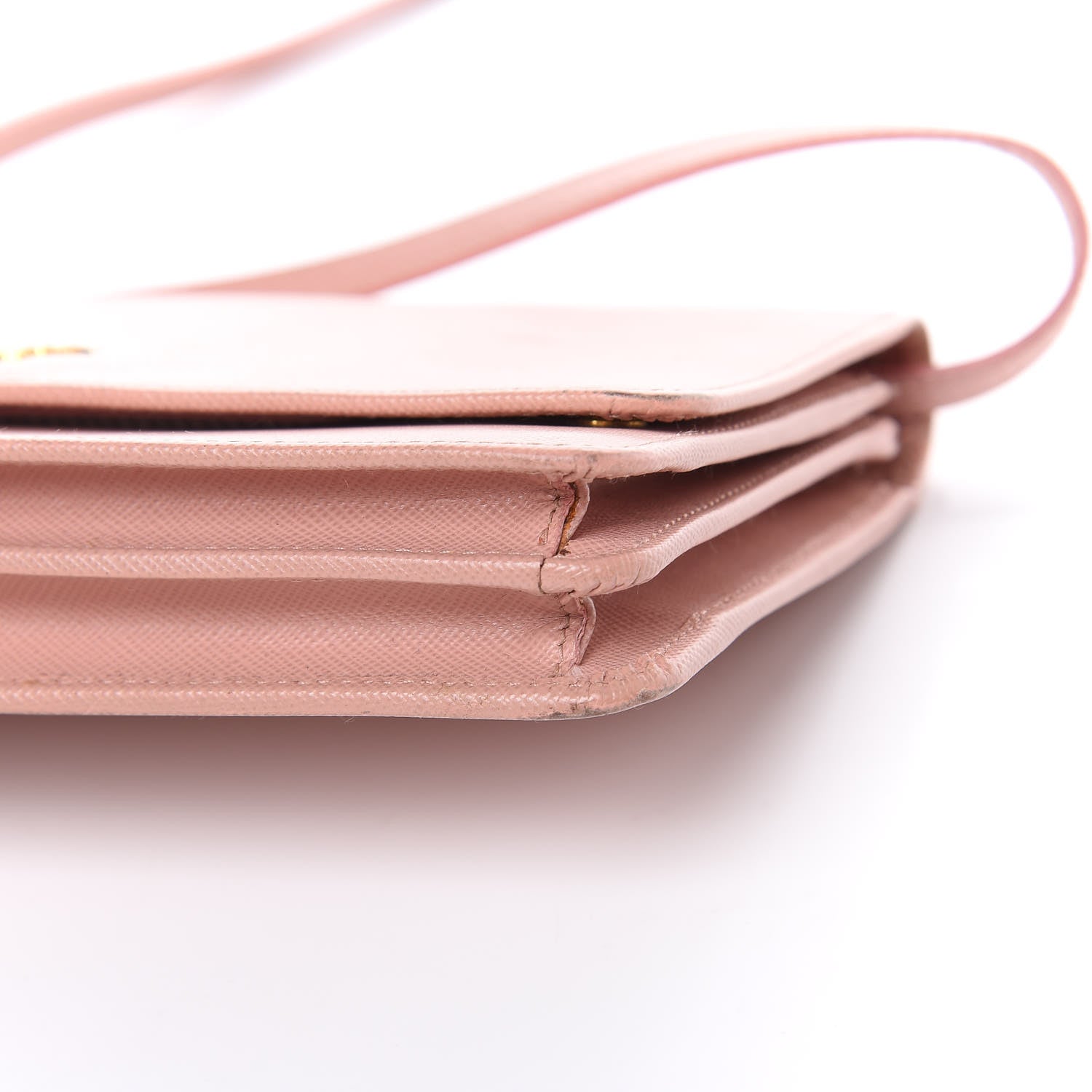 Prada Saffiano Metal Flap Wallet with Strap Orchidea 24 of 24