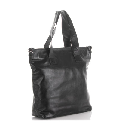 Chanel Lambskin North South Edgy Tote Black 3 of 7