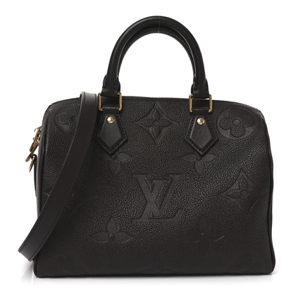 Louis Vuitton Empreinte Monogram Giant Speedy Bandouliere 25 Chocolate 2 of 16