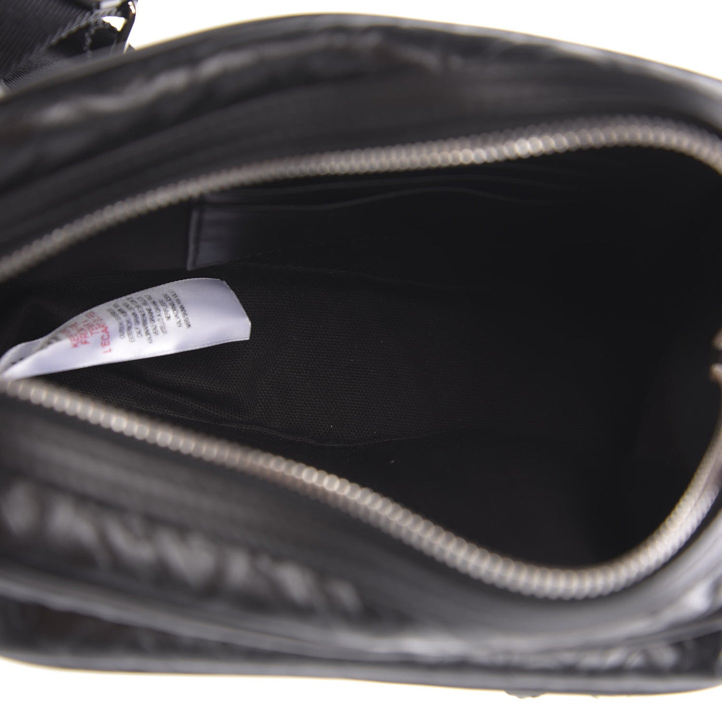 Calfskin Embossed Monogram Small Camera Bag Black
