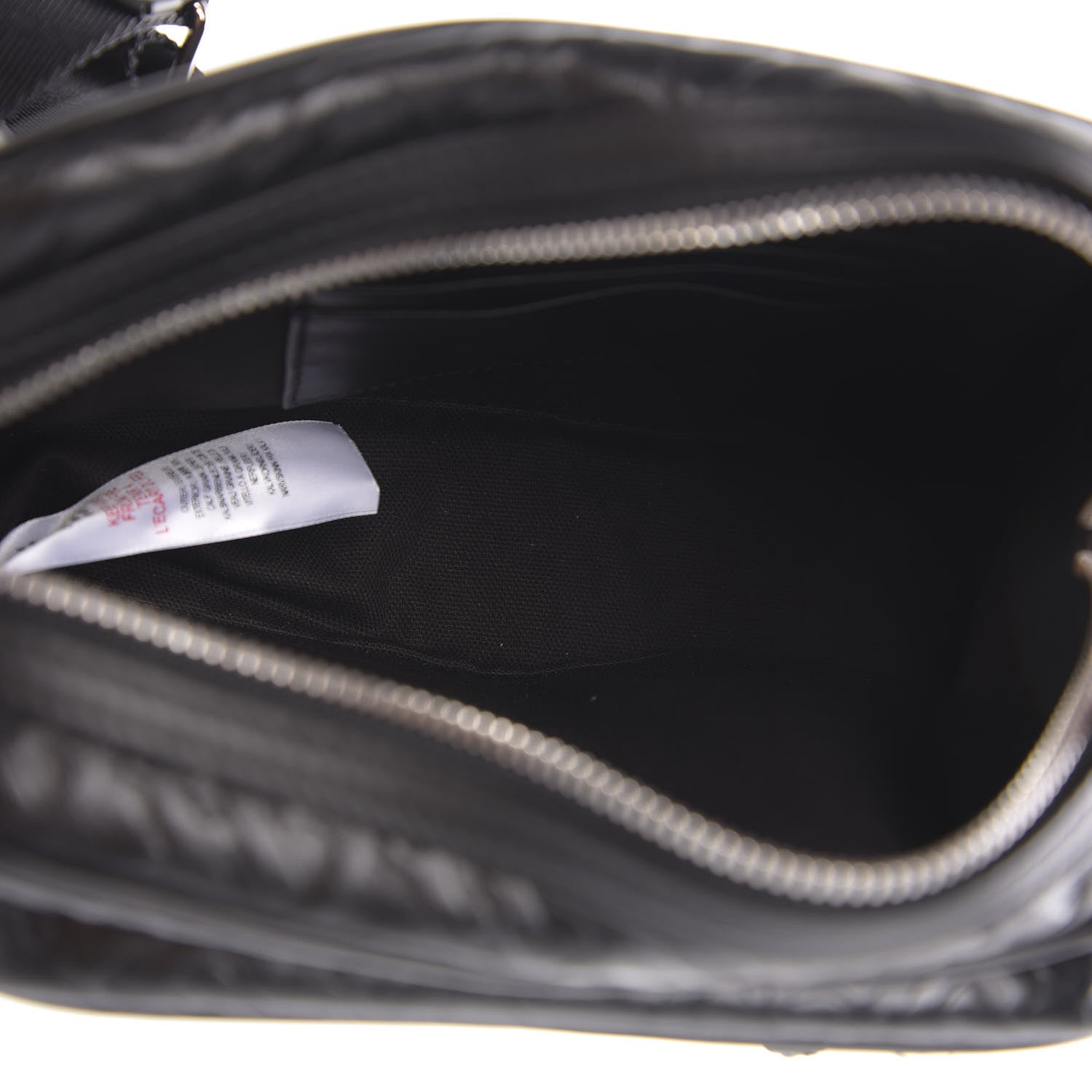 Burberry Calfskin Embossed Monogram Small Camera Bag Black 5 of 9