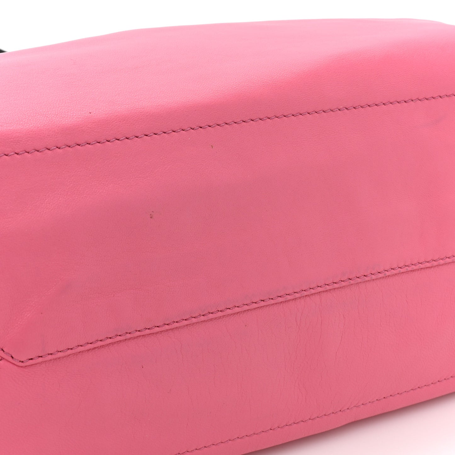 Nappa Antique Reversible Tote Black Pink