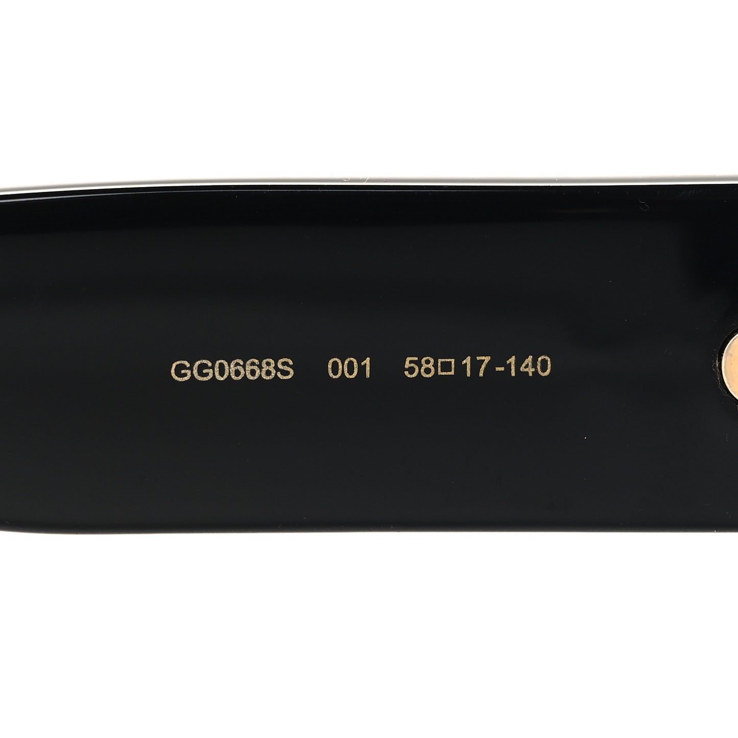 Acetate Aviator Sunglasses GG0668S Black