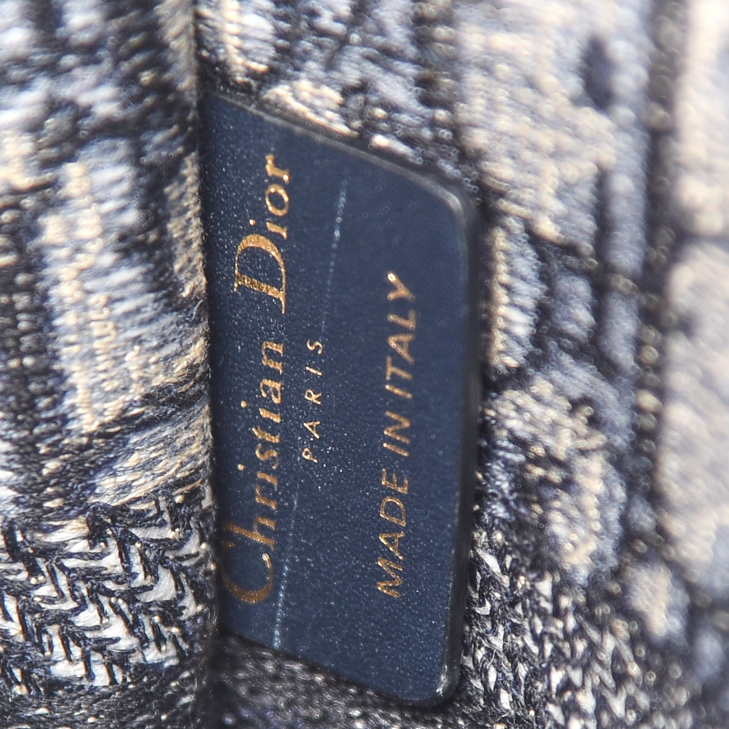 Christian Dior Oblique Mini Book Tote Blue Multicolor 6 of 9