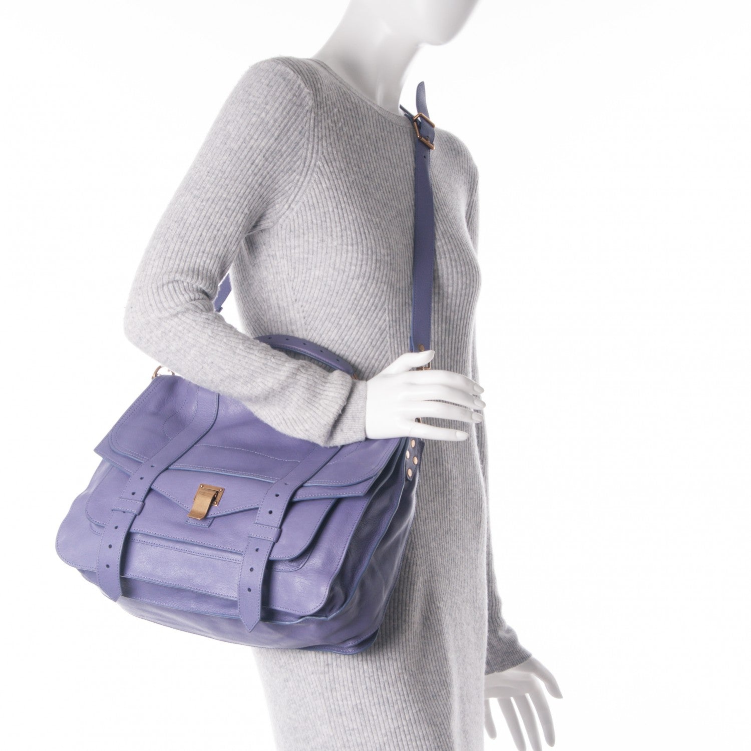 Proenza Schouler Lambskin Large PS1 Satchel Berry 2 of 7