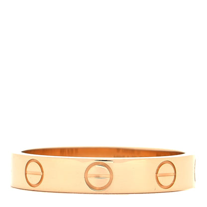 Cartier 18K Yellow Gold 3.5mm LOVE Wedding Band Ring 53 6.25 3 of 5