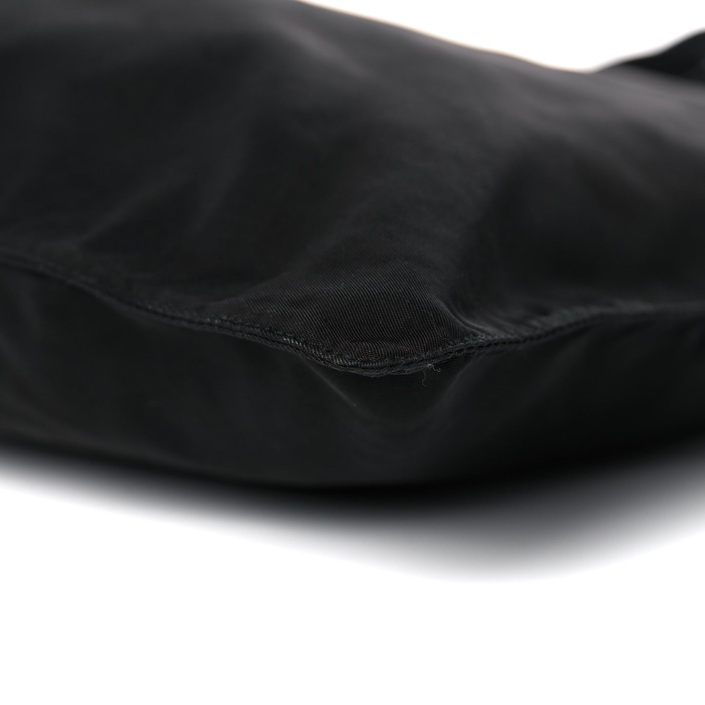 Nylon Vela Flat Messenger Bag Black