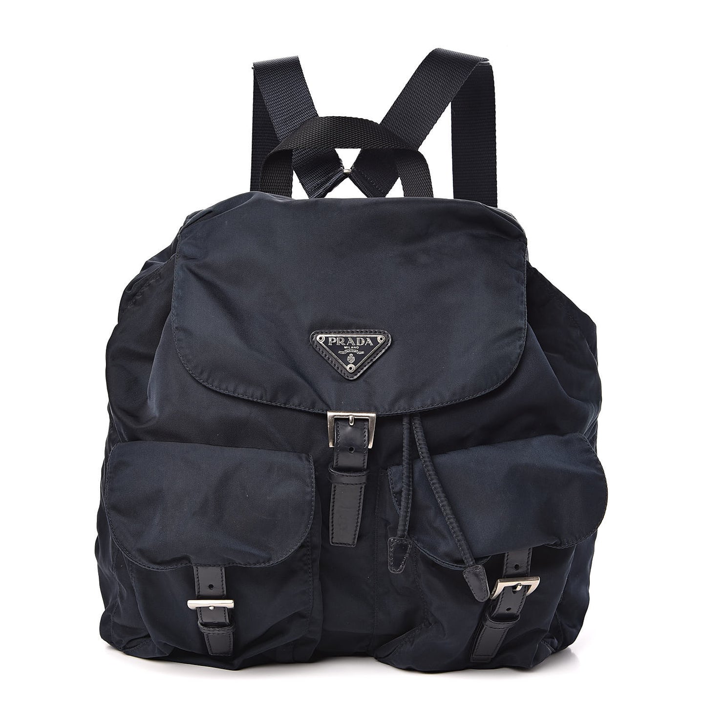 Nylon Vela Medium Backpack Bluette