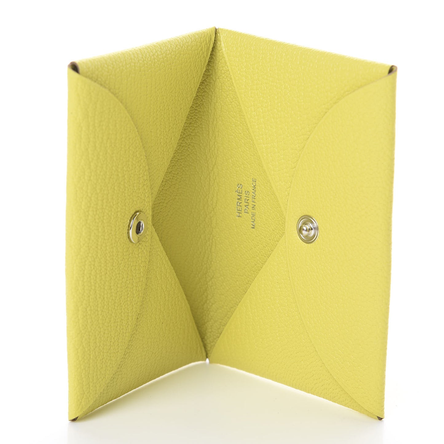 Chevre Mysore Calvi Card Case Lime