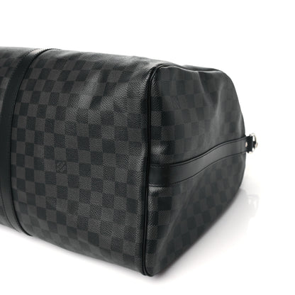 Louis Vuitton Damier Cobalt Keepall Bandouliere 55 8 of 8