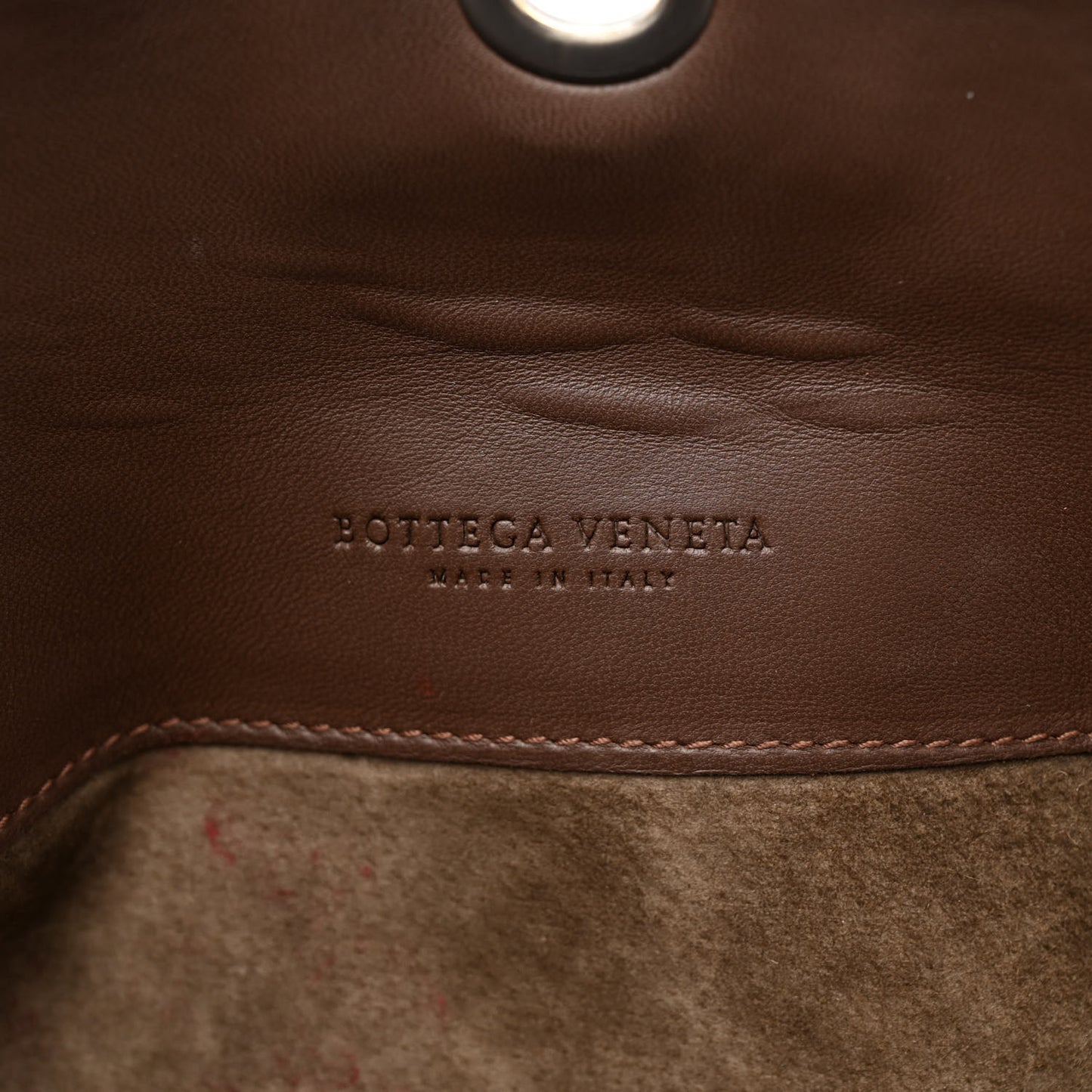 Nappa Intrecciato Mini Turn-Lock Crossbody Ebano
