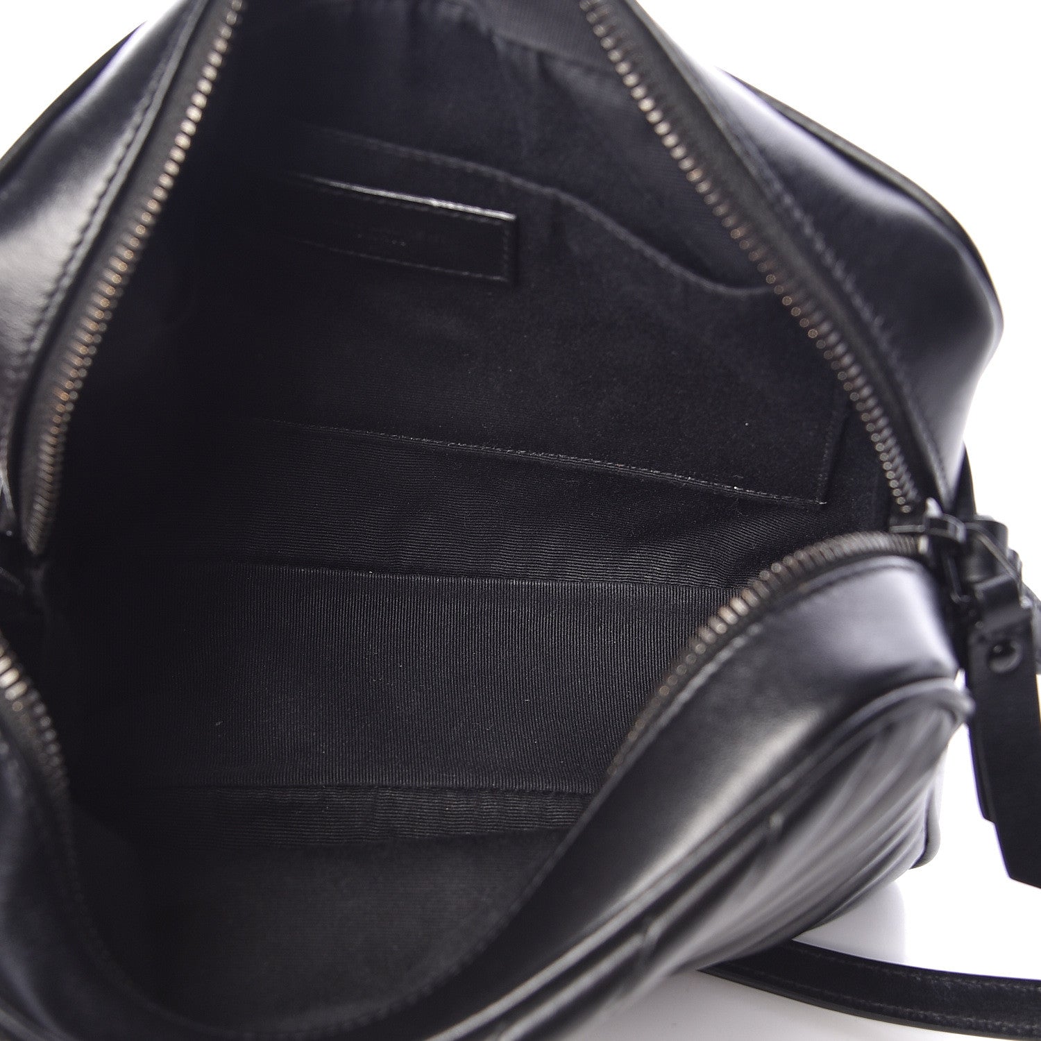 Saint Laurent Calfskin Matelasse Monogram Lou Camera Bag Black 5 of 12