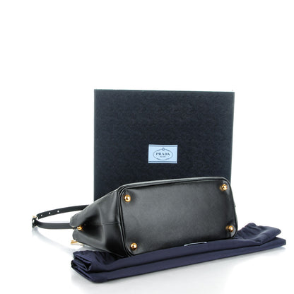 Prada Saffiano Small Galleria Double Zip Tote Black 4 of 8