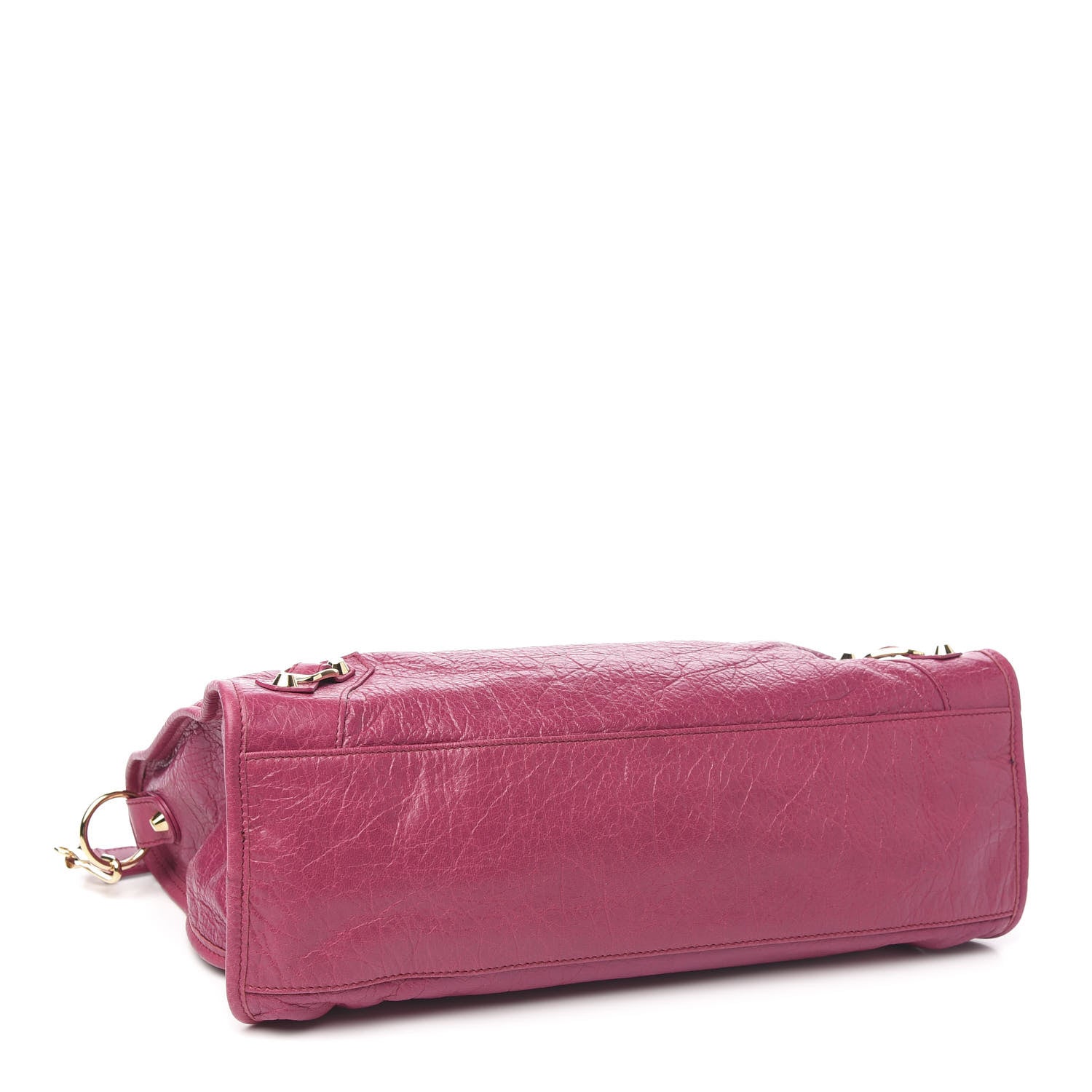 Balenciaga Agneau Classic Gold Hardware City Rose Dahlia 3 of 8