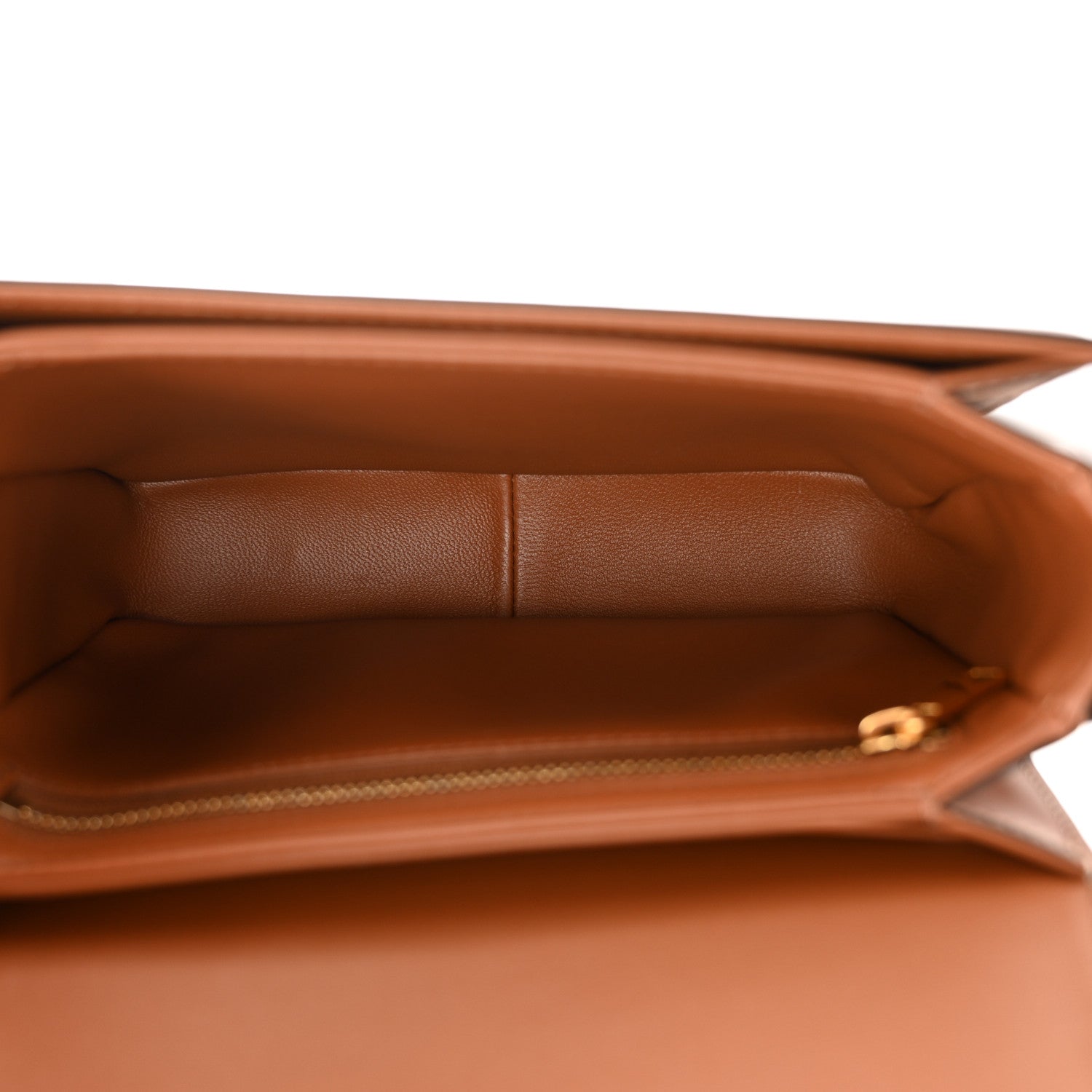 Celine Calfskin Triomphe Canvas Teen Triomphe Bag Tan 5 of 10