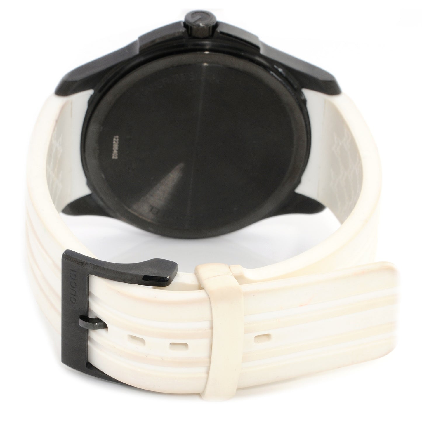PVD Stainless Steel Rubber 44mm G-Timeless Quartz Watch Black